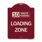 Signmission 10 Minute Parking Loading Zone Heavy-Gauge Aluminum Architectural Sign, 24" x 18", BU-1824-24643 A-DES-BU-1824-24643 - alternate 1